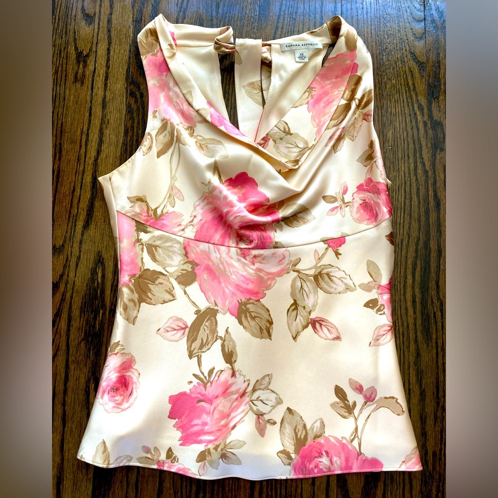 Banana Republic vintage floral halter